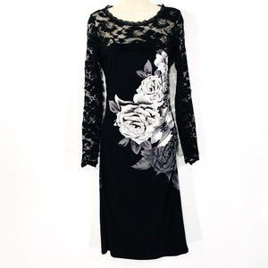 ◆Phase Eight◆ ブラック ジャージー フィット ミディ ドレス Phase eight dress ruched - Gem